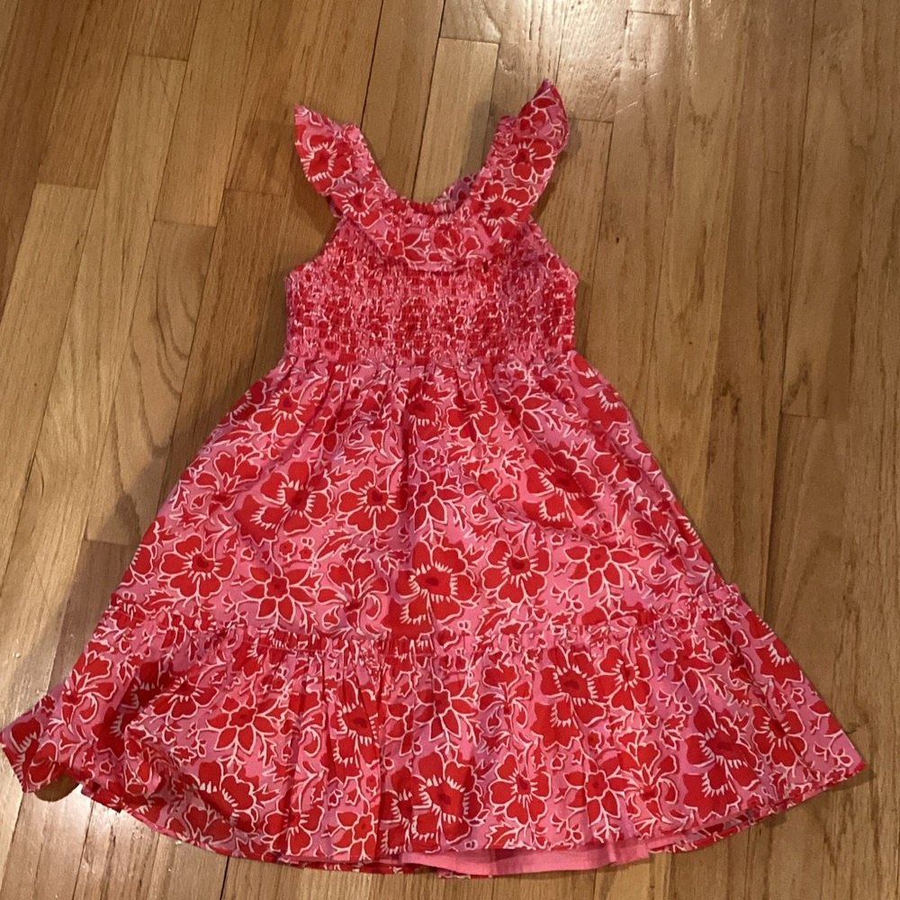 Crewcuts Pink and Red Floral Ruffle Sundress - Picture 3 of 3